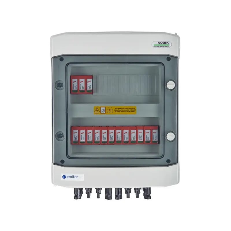 EMITER EM-206_DC Tableau de distribution DC, IP65, limiteurs de surtension DC Dehn 1000V type 2, 5x chaîne PV, 5x MPPT