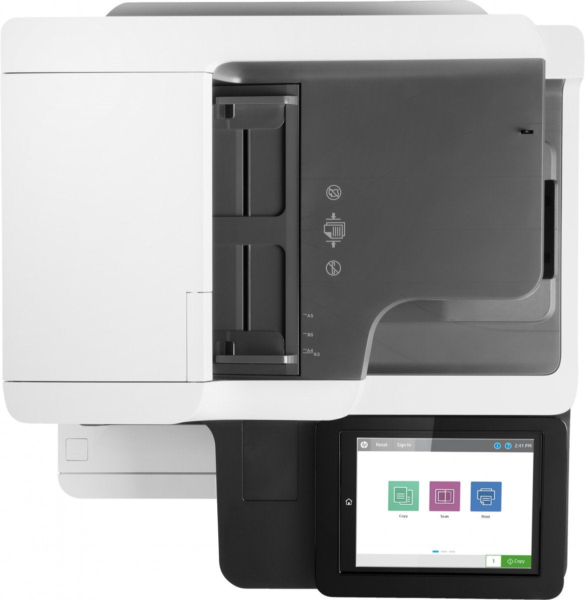 HP LaserJet Enterprise MFP M635fht MFP Mono laser 216x864mm A4 61ppm Copy 61ppm Print 1200sheets USB LAN
