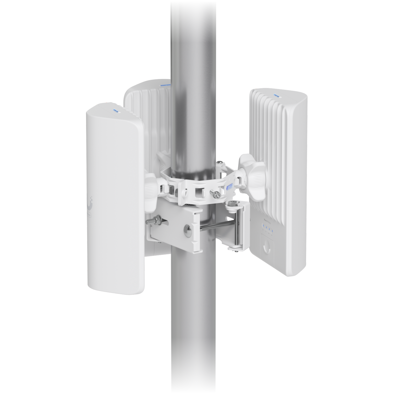 Ubiquiti UACC-Wave-AP-Micro-Mount Support de poteau qui prend en charge jusqu'a quatre points d'acces Wave AP Micros pour fournir une couverture a 360°.