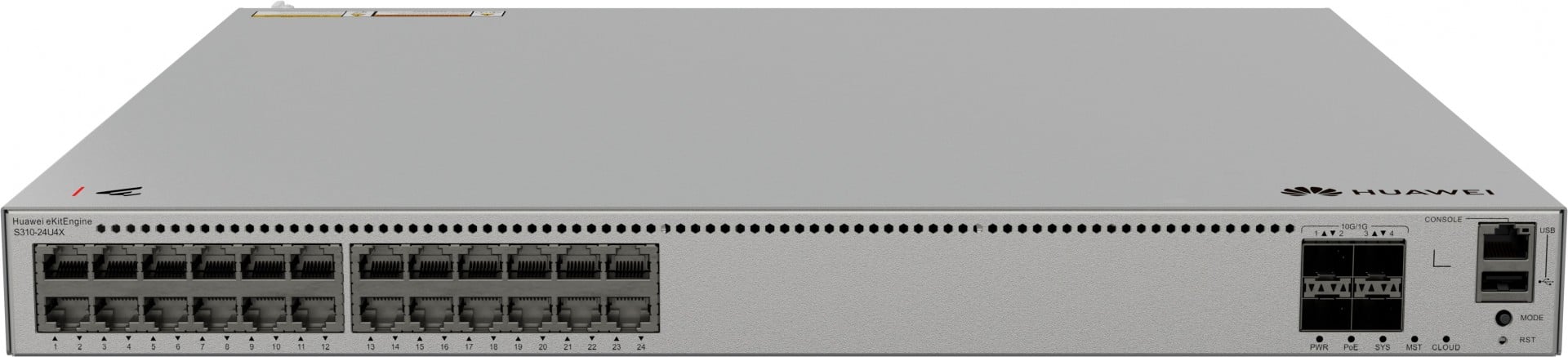 HUAWEI S310-24U4X 24x10/100/1000BASE-T ports PoE++ 4x10GE SFP+ ports with 1xAC power module eKit