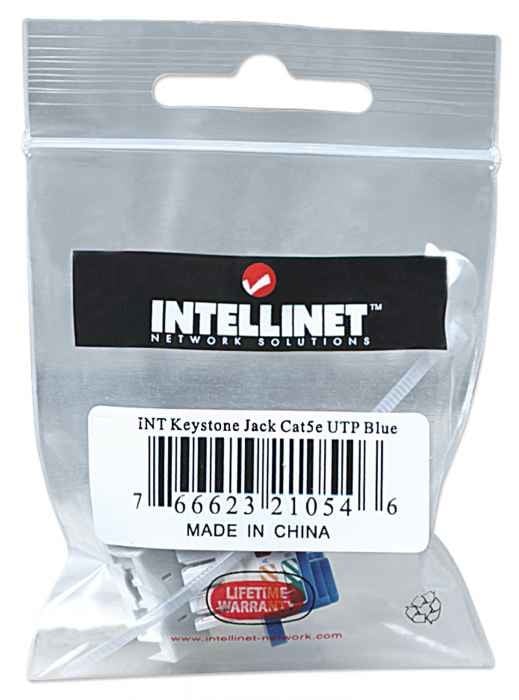 Intellinet 210546 Module keystone C5 UTP bleu