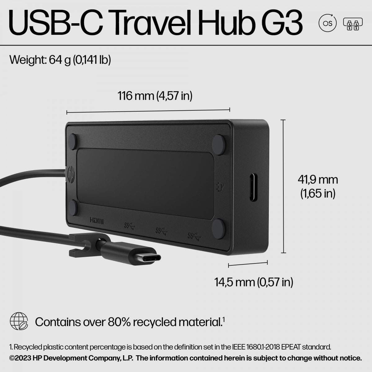HP USB-C Travel Hub G3 SmartBuy