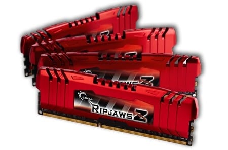 G.Skill 32GB DDR3-1600 CL10 RipjawsZ module de mémoire 32 Go 4 x 8 Go 240-pin DIMM