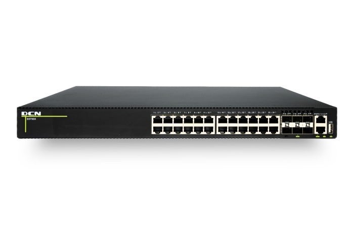 DCN Europe S5750X-24NT6X-P-SI 24x100/1000/2500Base-T avec PoE+ (740W) + 6x10GBase-X SFP+