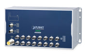 PLANET ITS-6326-16T-LV commutateur réseau Géré L3 Aluminium, Bleu