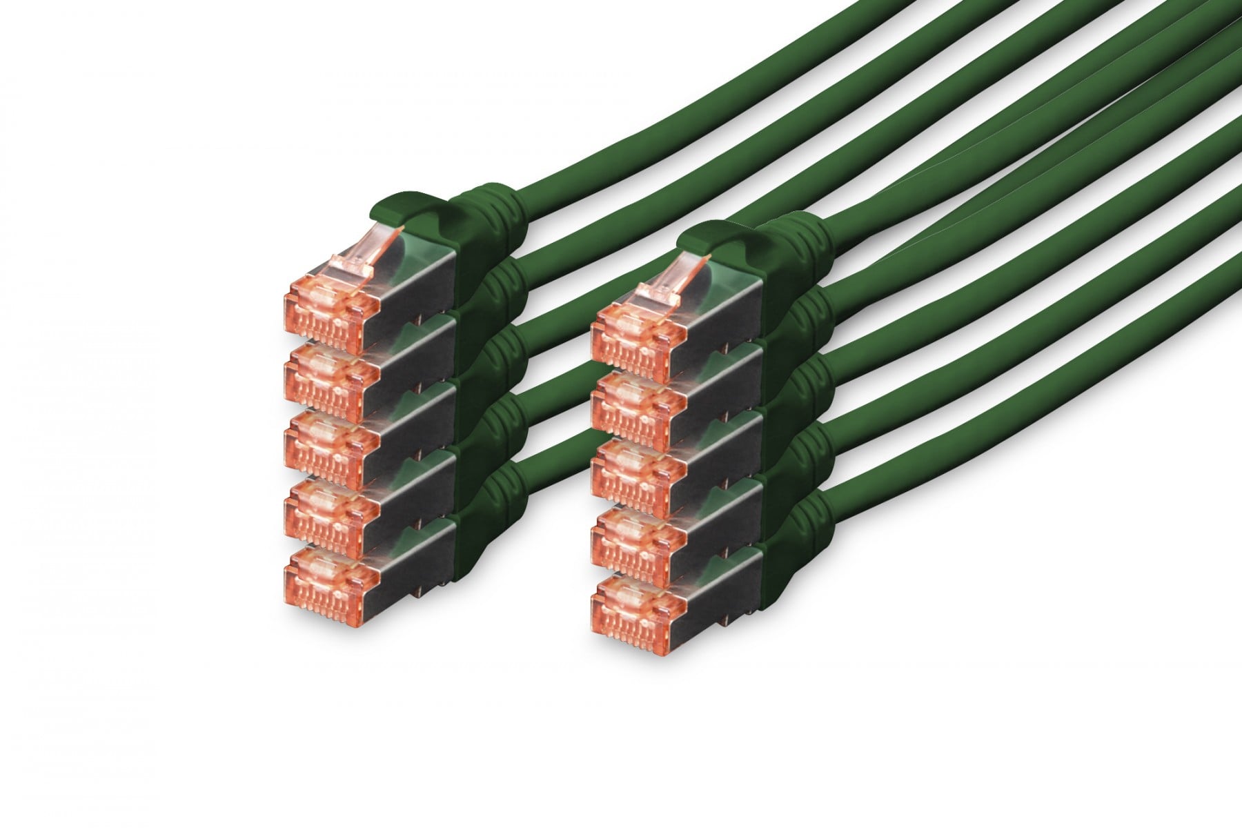 Digitus DK-1644-020-G-10 câble de réseau Vert 2 m Cat6 S/FTP (S-STP)