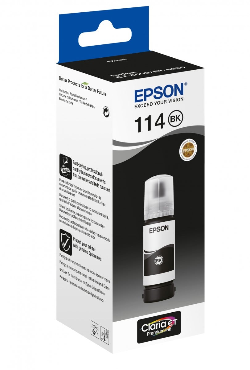 EPSON 4LB 114 EcoTank Pigment Black ink bottle