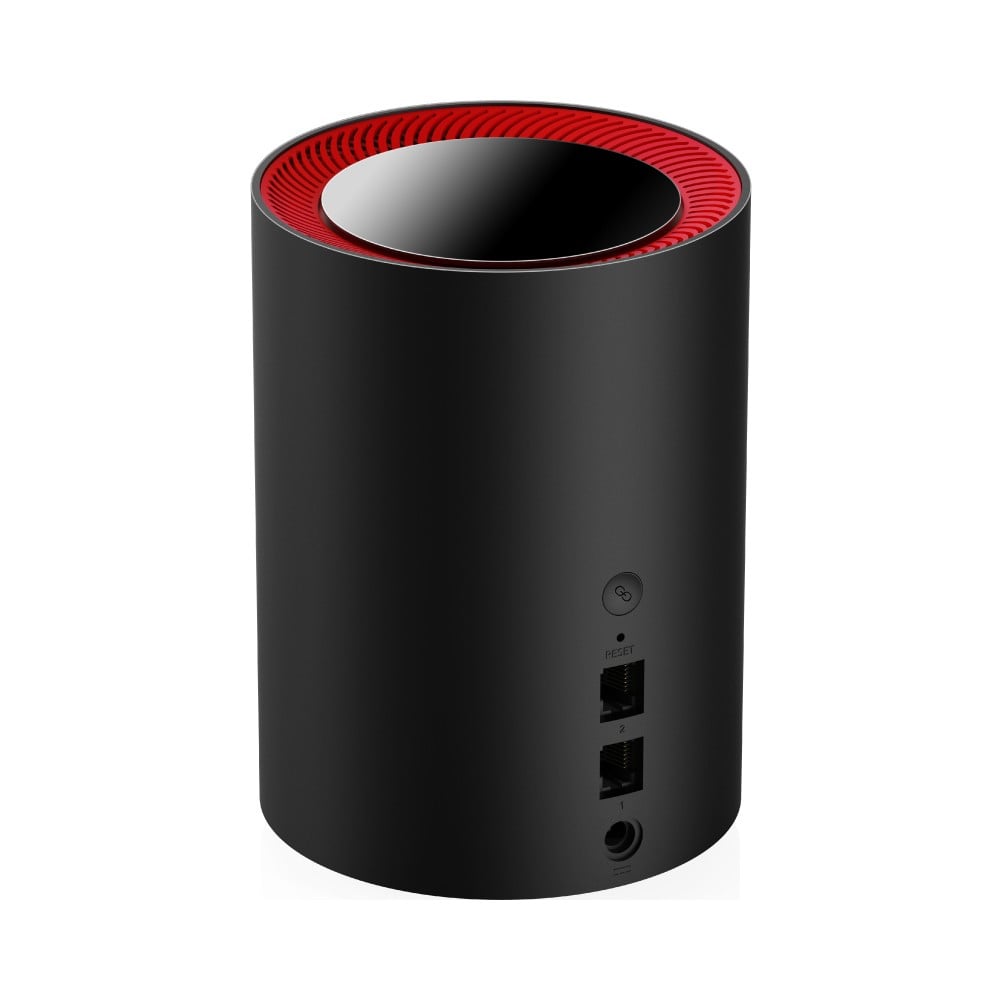 Cudy M3000 3-Pack Bi-bande (2,4 GHz / 5 GHz) Wi-Fi 6 (802.11ax) Noir, Rouge 1 Interne