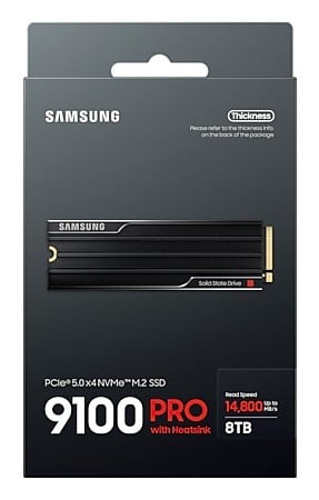 Samsung 9100 PRO 8TB with Heatsink