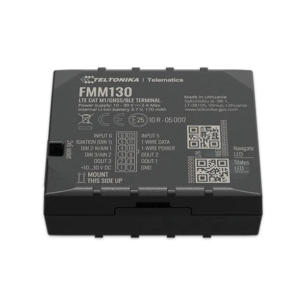 Teltonika FMM130 tracker GPS Voiture 0,128 GB Noir