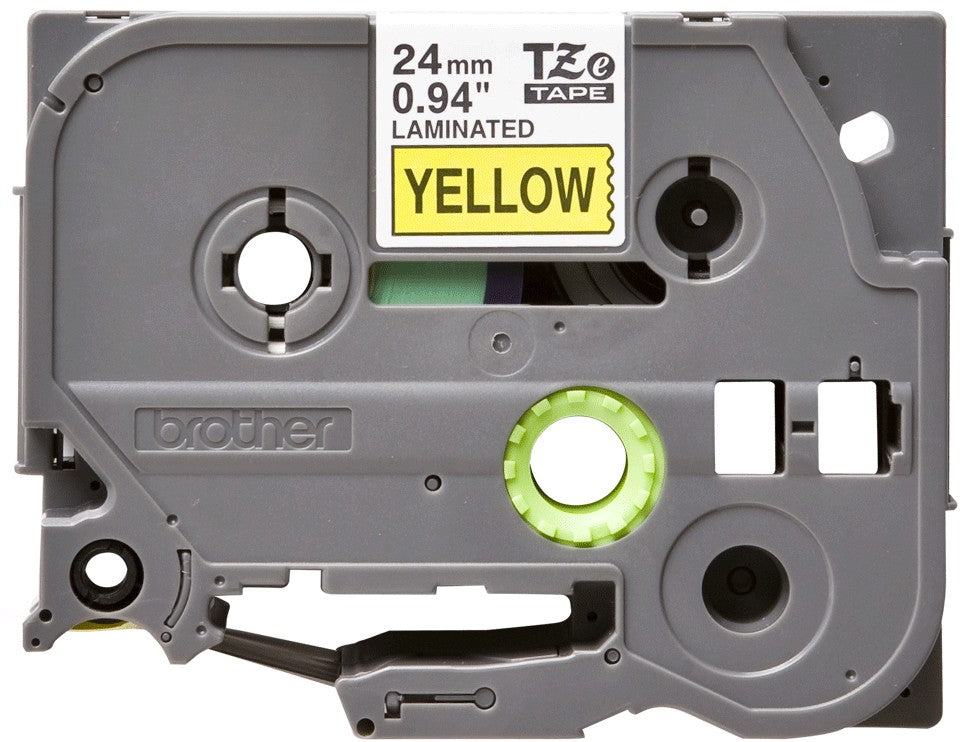 Tape/24mm black on yellow f P-Touch TZE