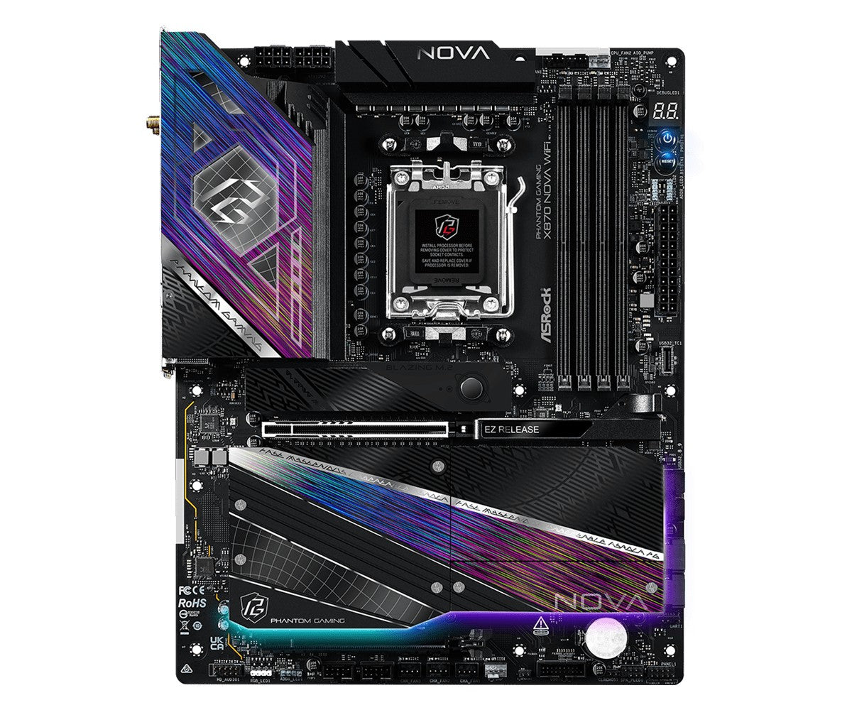 Asrock X870 NOVA WIFI AMD X870 Emplacement AM5 ATX