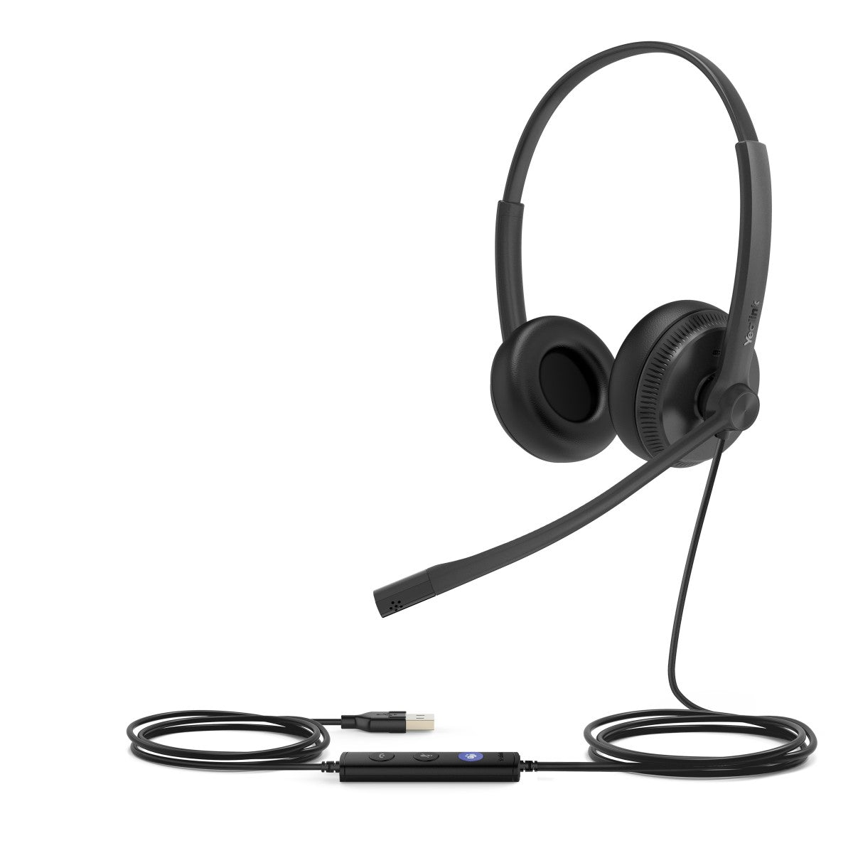 Yealink UH34 Dual Teams Avec fil Arceau Bureau/Centre d'appels USB Type-A Noir
