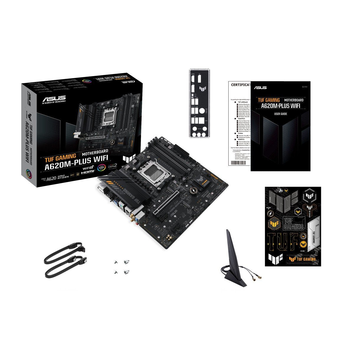ASUS TUF GAMING A620M-PLUS WIFI AMD A620 Emplacement AM5 micro ATX