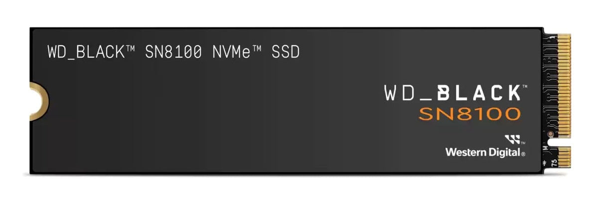WD Black 4To SN8100 PCIe 5.0x4 NVMe M.2 SSD POWERED BY SANDISK