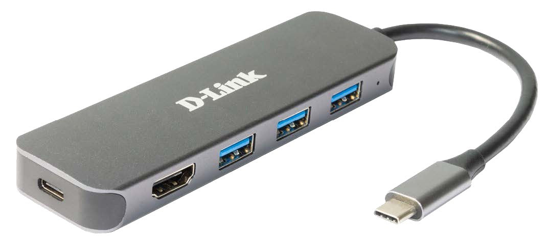 D-Link DUB-2333 station d'accueil Avec fil USB Type-C Gris