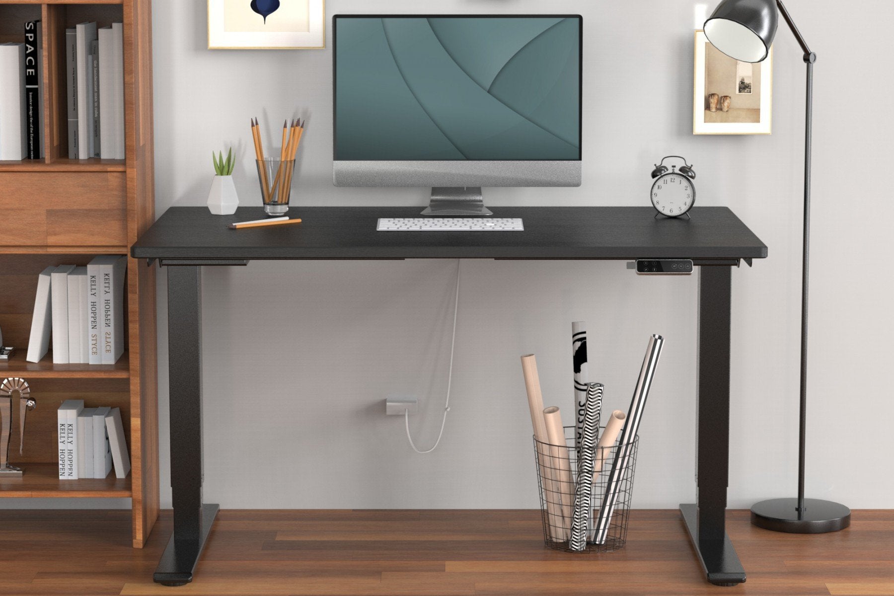 Digitus DA-90434 Cadre de bureau Electrique 2 pieds
