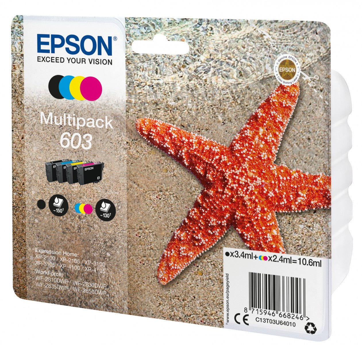 EPSON 1LB Multipack 4-colours 603 Ink w/s