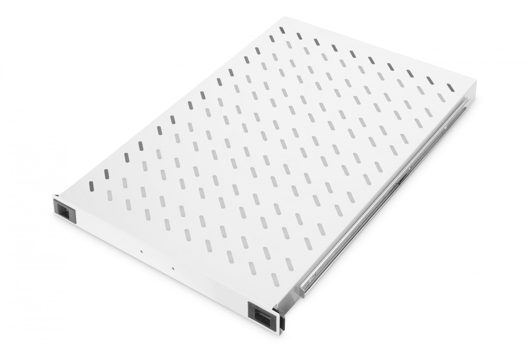 "Étagere coulissante 19"" 1U pour armoires DIGITUS G/720 grise (RAL 7035) 44x483x720 mm, jusqu'a 65 kg, gris (RAL 7035)"