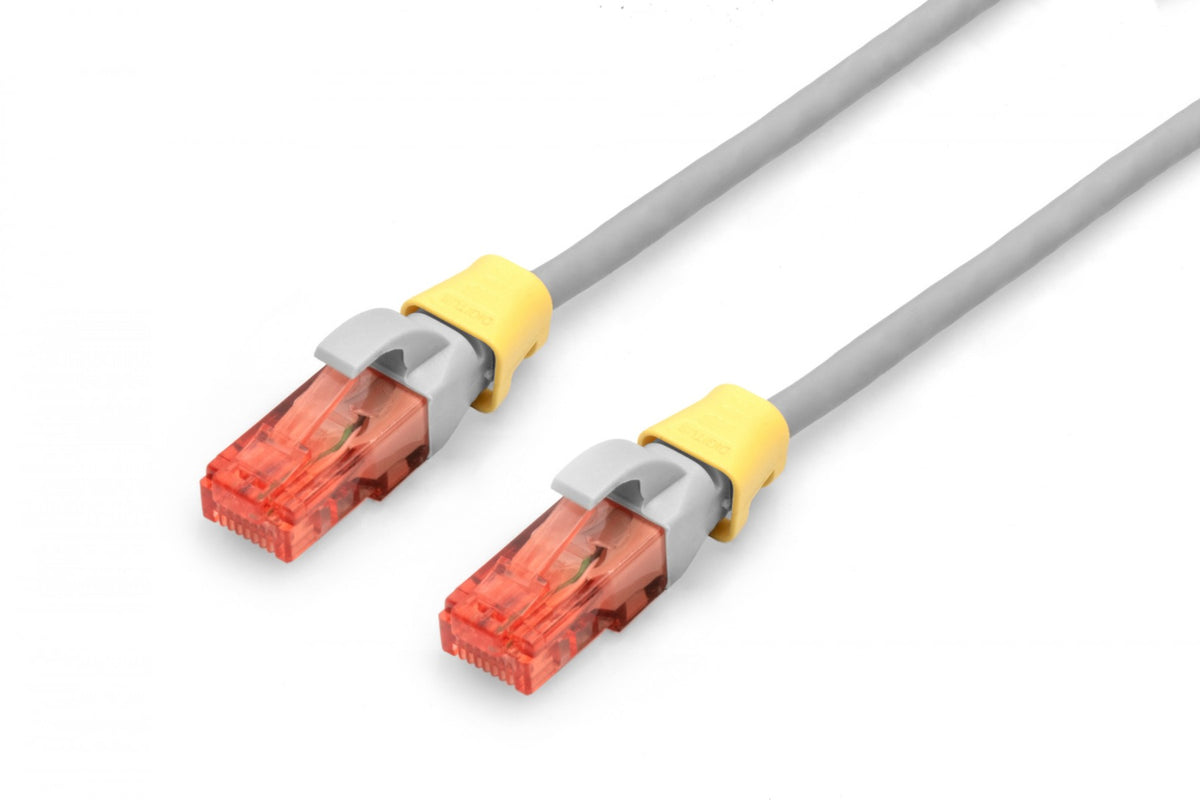 Clip coloré pour fiche RJ45, jaune, paquet de 100 pieces.