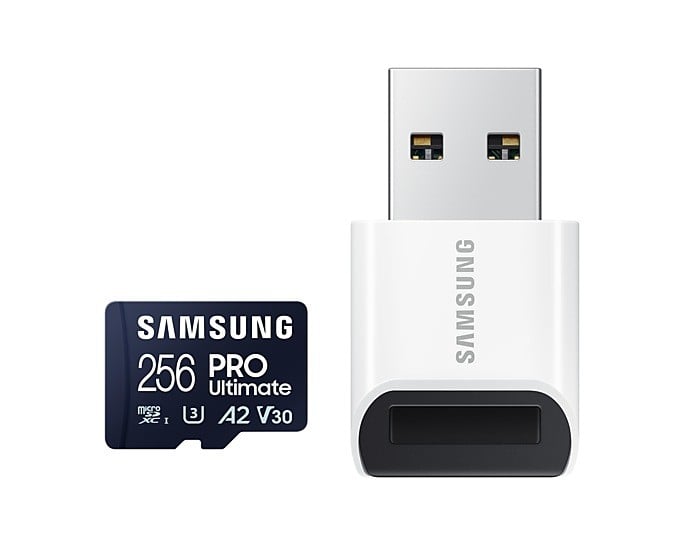 CARTE MEMOIRE SAMSUNG 256 Go MICRO-SD PRO Ultimate avec lecteur USB Classe 10 Le