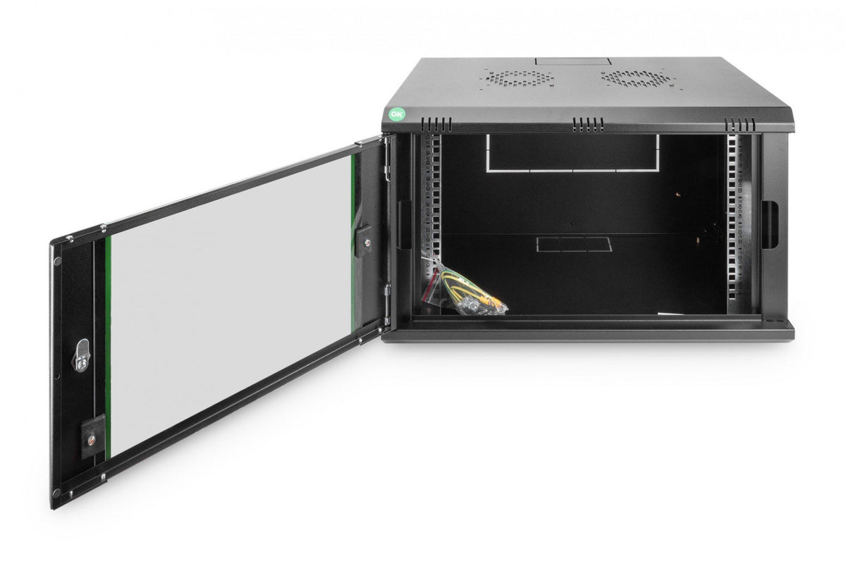 Digitus DN-19 07-U-EC-SW étagere 7U Rack monté sur le mur Noir