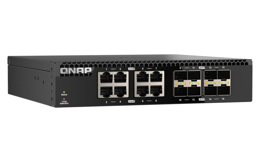 QNAP QSW-3216R-8S8T commutateur réseau Non-géré L2 10G Ethernet (100/1000/10000) Noir