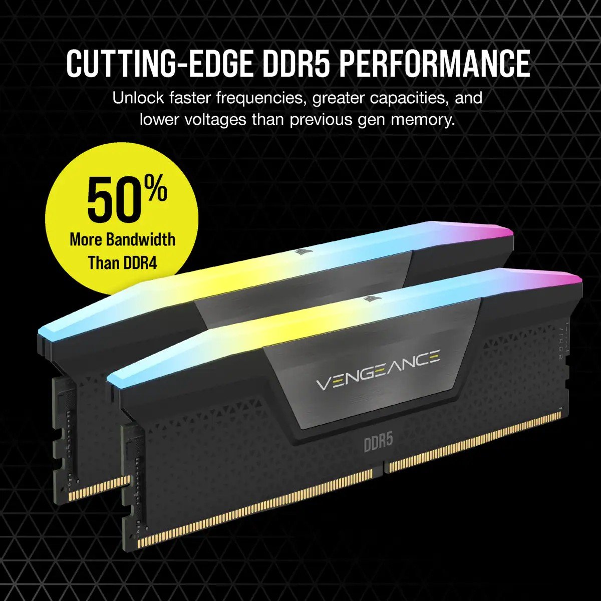 Module de mémoire Corsair Vengeance RGB CMH32GX5M2X7000C34 32 Go 2 x 16 Go DDR5