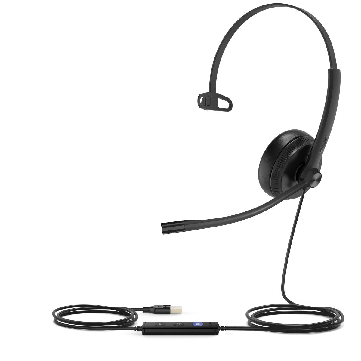 Yealink UH34 Mono Teams Avec fil Arceau Bureau/Centre d'appels USB Type-A Noir