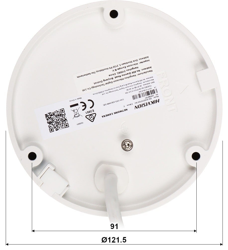 Hikvision DS-2CD2127G2-SU(2.8mm)(C) 2 MP ColorVu Fixed Dome Network Camera