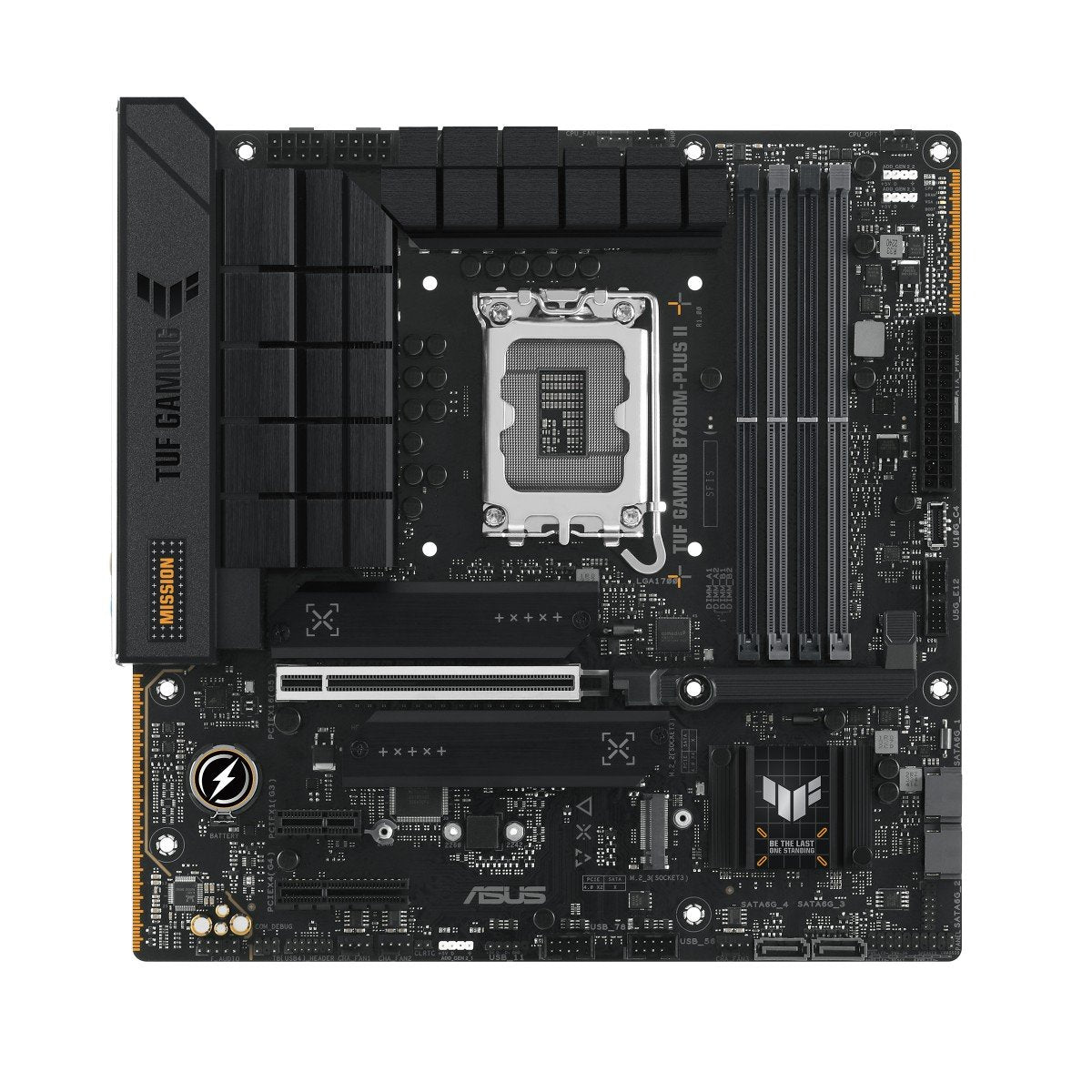 ASUS TUF GAMING B760M-PLUS II LGA 1700 4xDDR5 microATX 4xSATA MB 1xHDMI 1xDP 3xM.2