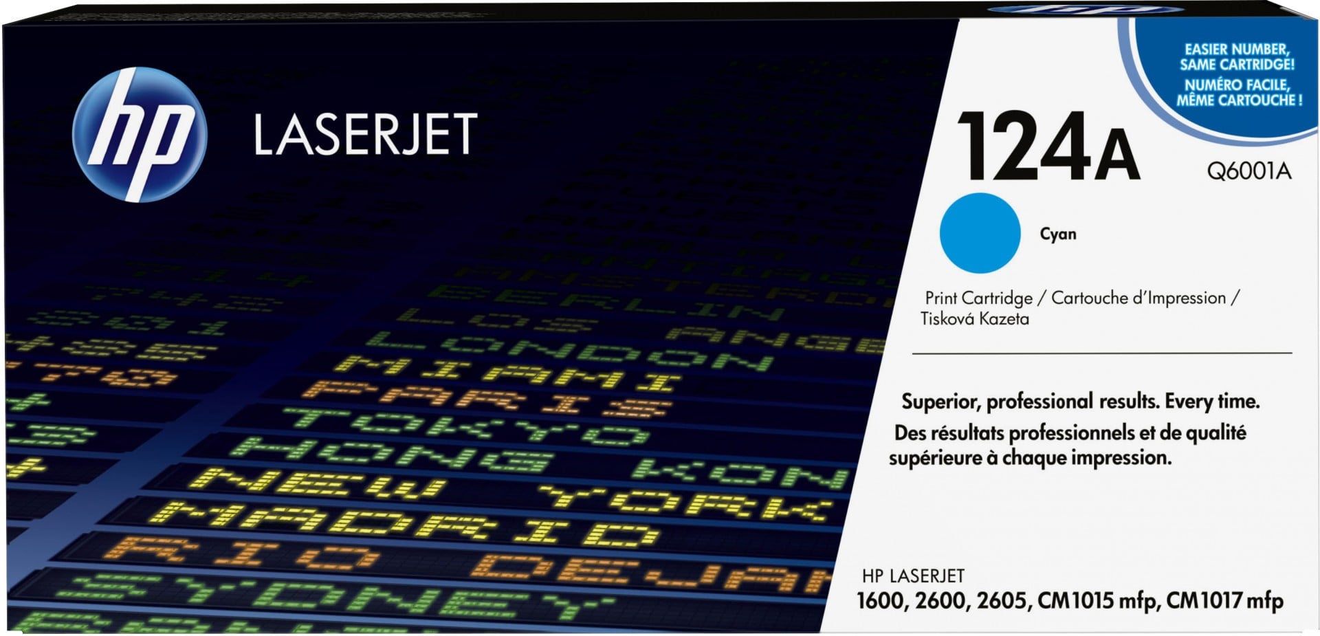 HP 124A toner LaserJet cyan authentique