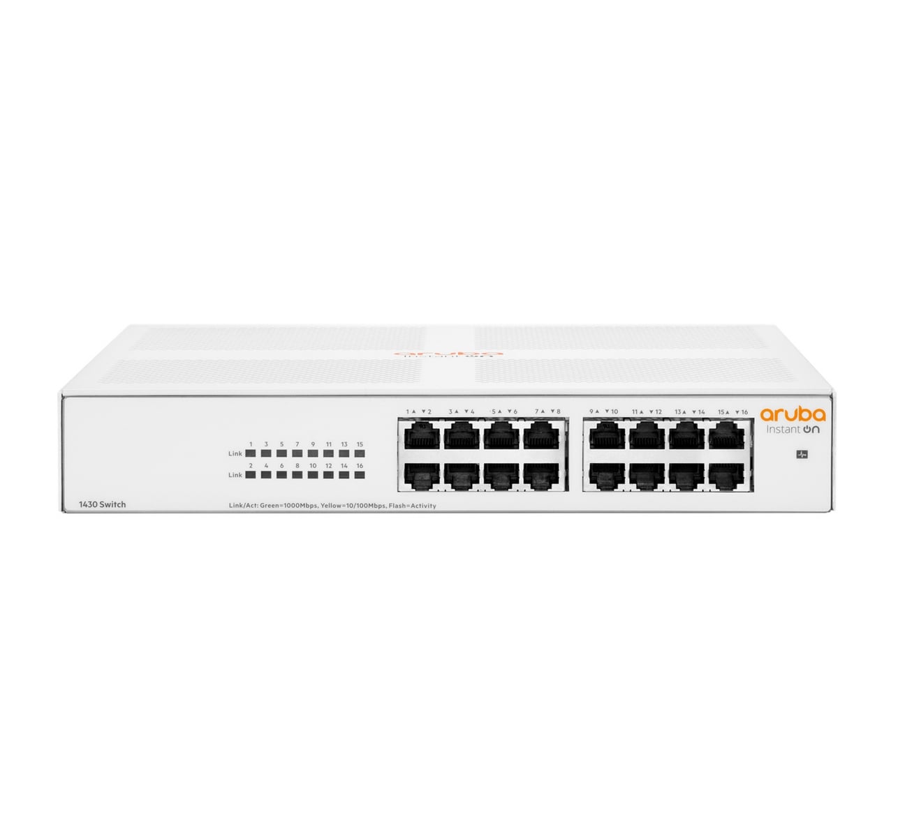HPE Networking Instant On 1430 16G Switch Commutateur non géré 16 x 10/100/1000 de bureau Montable sur rack fixation murale BTO