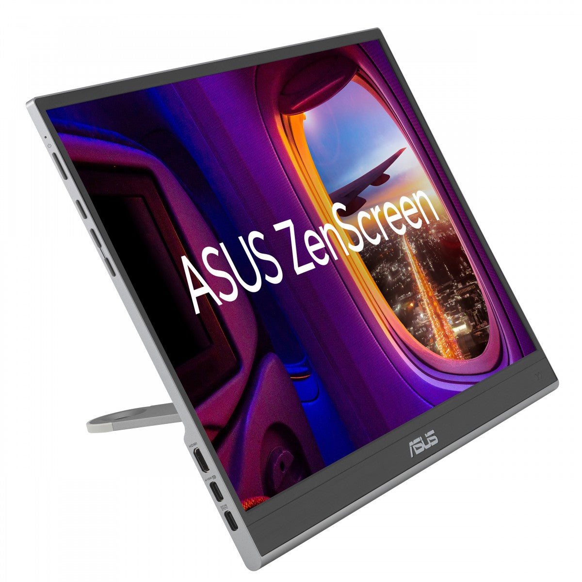 "ASUS ZenScreen MQ16AHE écran plat de PC 39,6 cm (15.6"") 1920 x 1080 pixels Full HD OLED Argent"