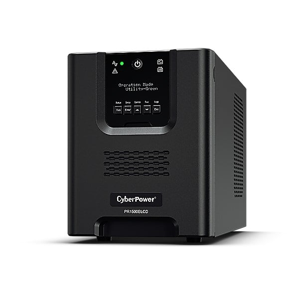 CyberPower PR1500ELCD alimentation d'énergie non interruptible 1,5 kVA 1350 W 8 sortie(s) CA