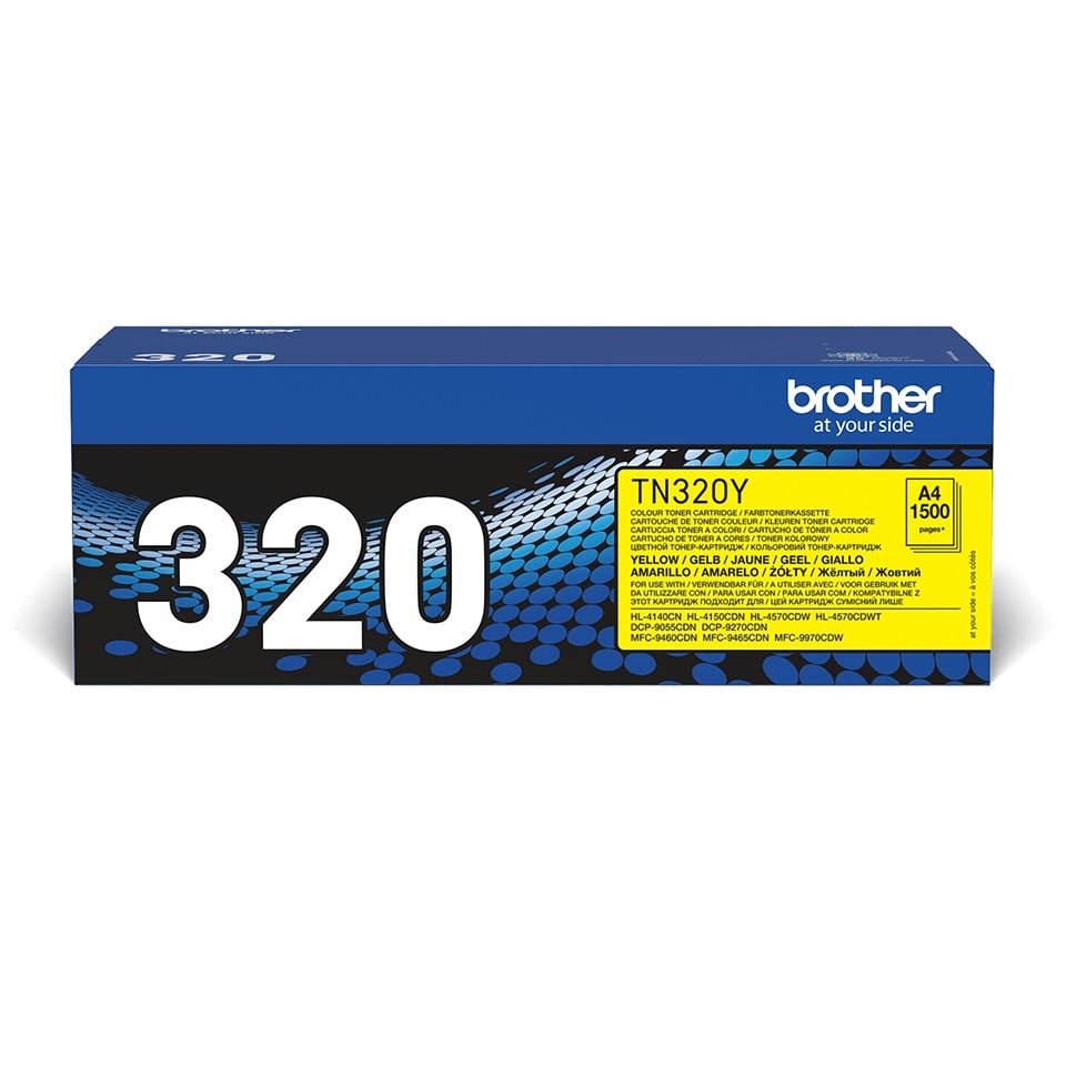 BROTHER TN-320 cartouche de toner jaune capacité standard 1.500 pages pack de 1