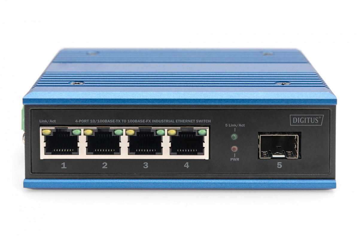 Digitus DN-651130 commutateur réseau Non-géré Fast Ethernet (10/100) Noir, Bleu