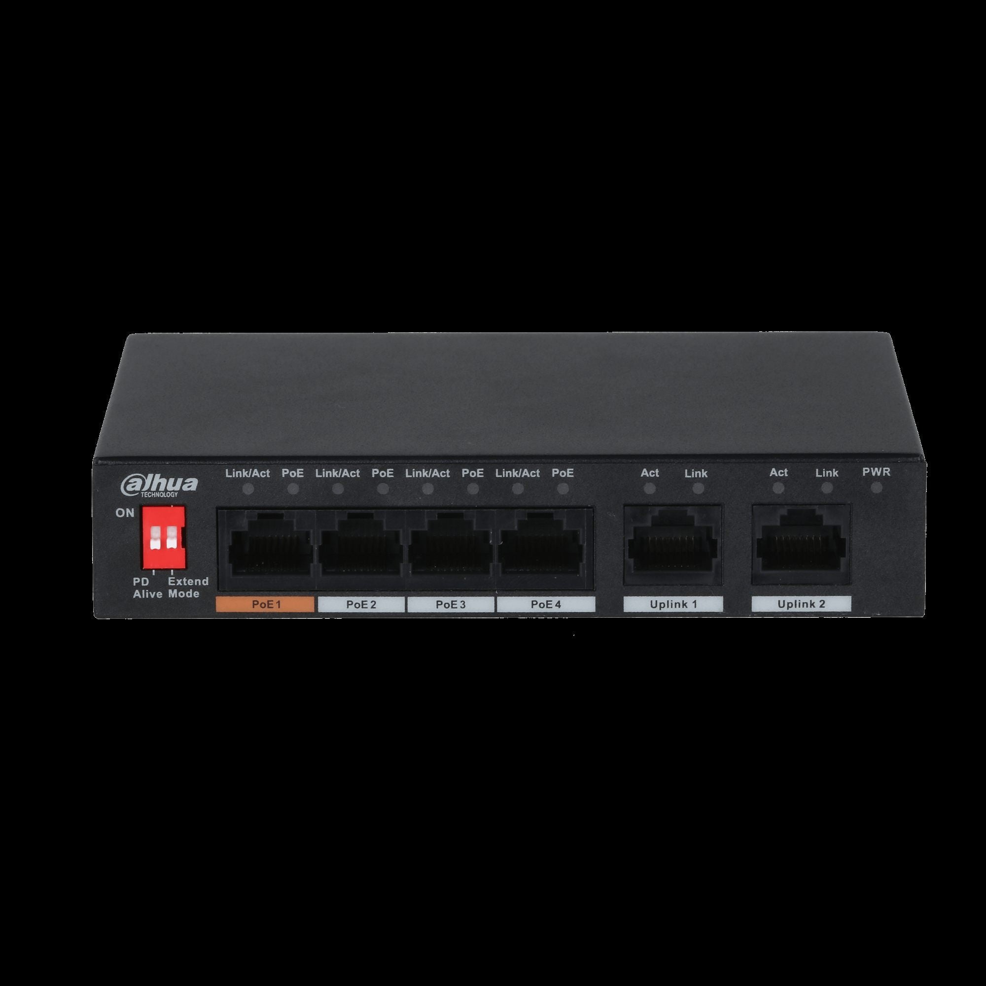 Dahua PFS3006-4ET-60-V2 Commutateur de bureau non géré 10/100Mbps a 6 ports avec 4 ports PoE