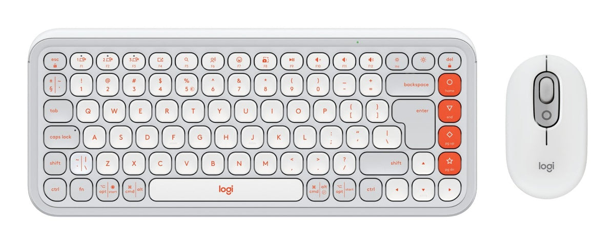 Logitech 920-013141 POP Icon Combo Souris et Clavier Blanc cassé