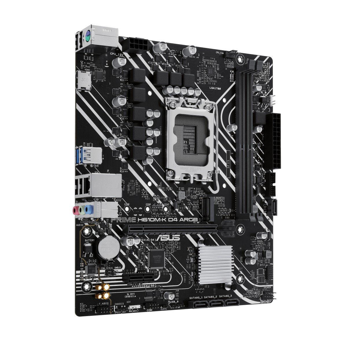 ASUS PRIME H610M-K D4 ARGB LGA1700 micro-ATX motherboard 2xDDR4 4xSATA PCIe 4.0 M.2 slot