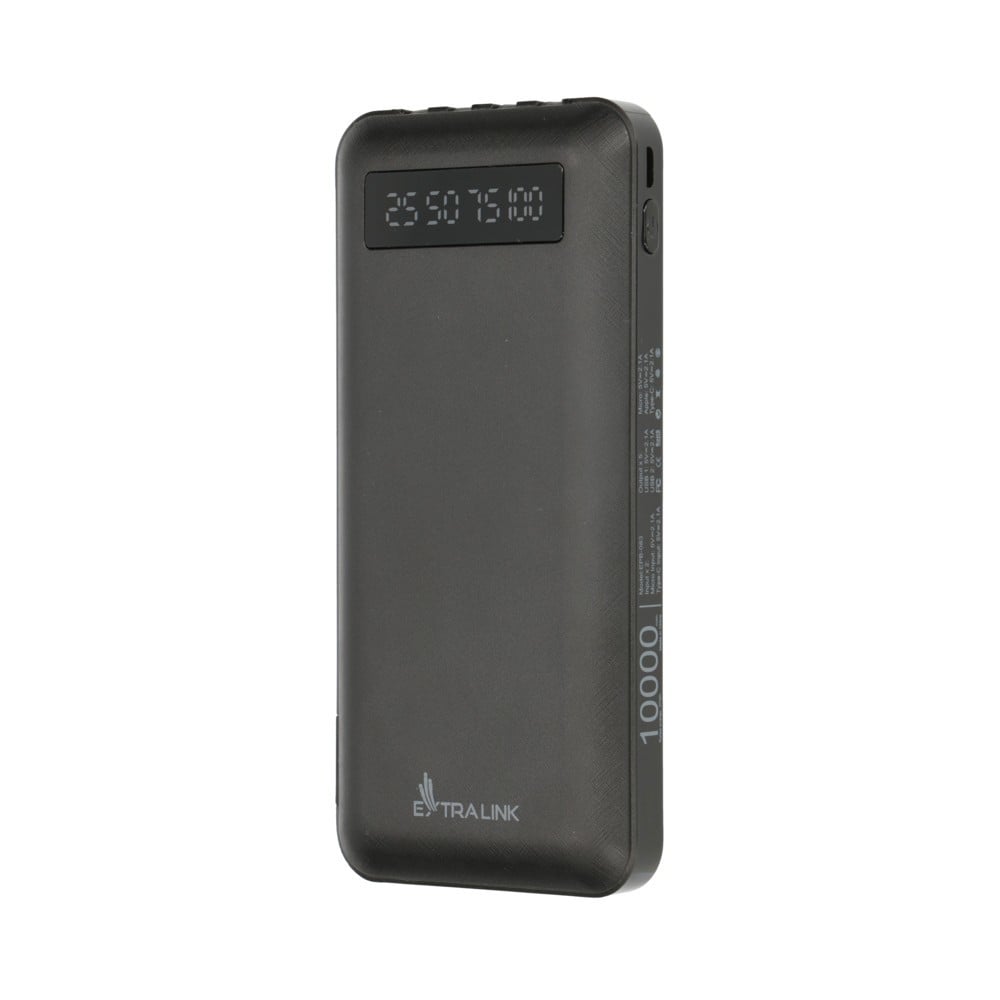 Extralink EX.19607 banque d'alimentation électrique Lithium Polymere (LiPo) 10000 mAh Noir
