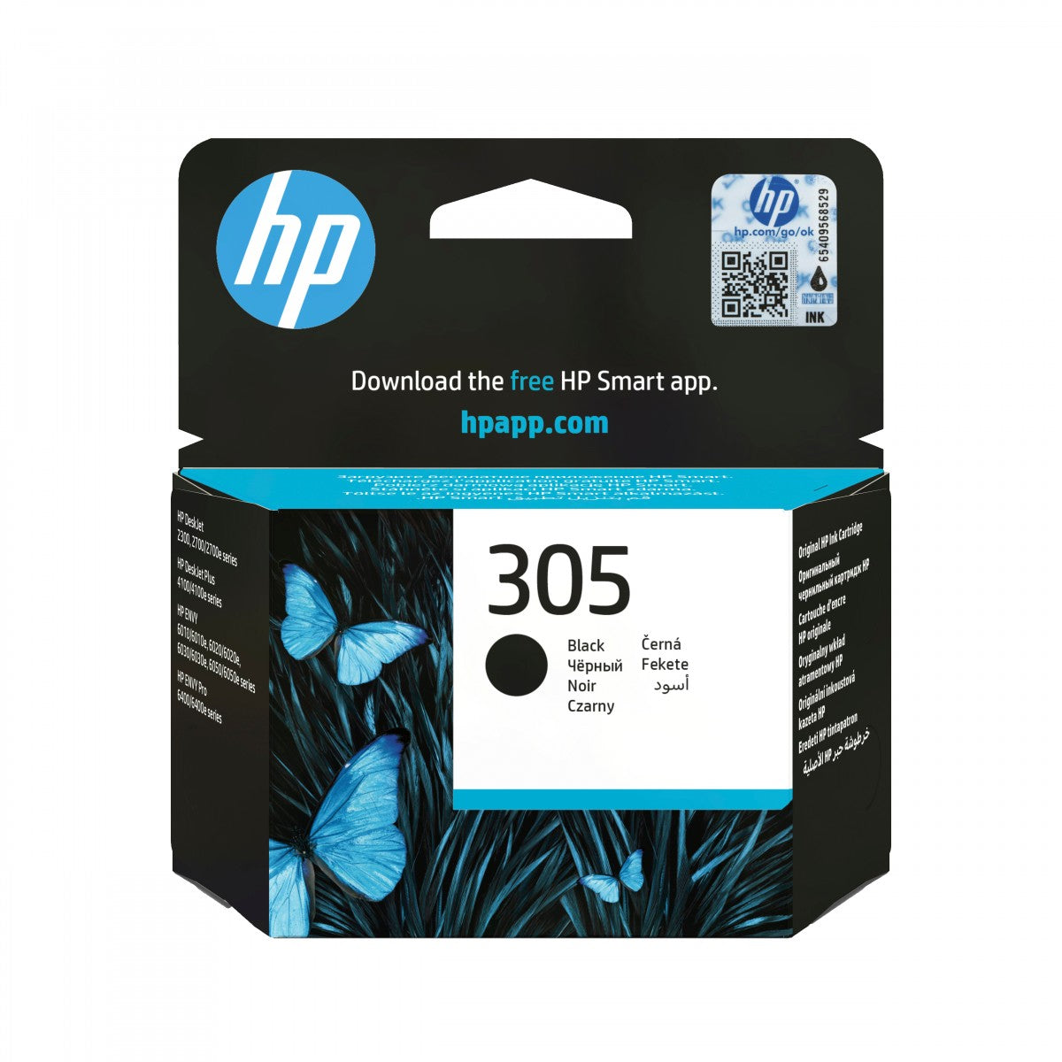 HP 305 Cartouche d'encre noire 3YM61AE Instant Ink