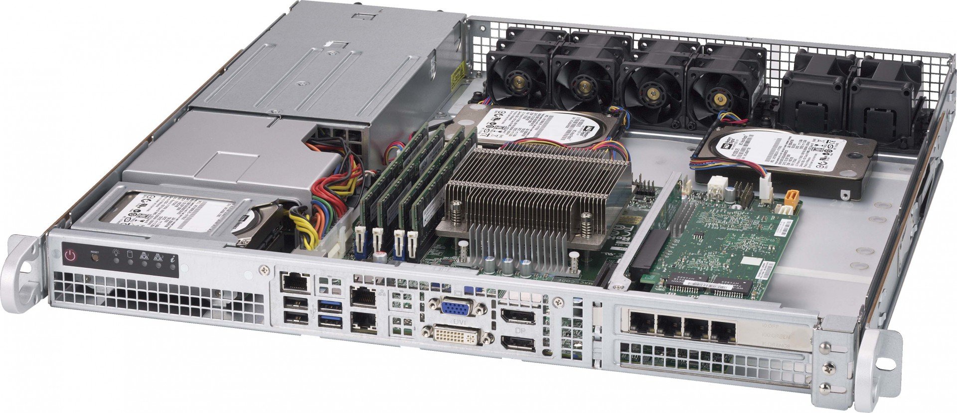 Supermicro CSE-515-R407 unité centrale Support Argent 400 W
