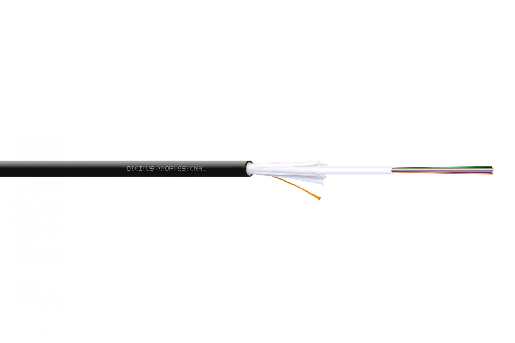 Câble a fibre optique universel DIGITUS avec connecteur SC, 8 fibres, SM 9/125, Dca, LSOH, 1500N, noir