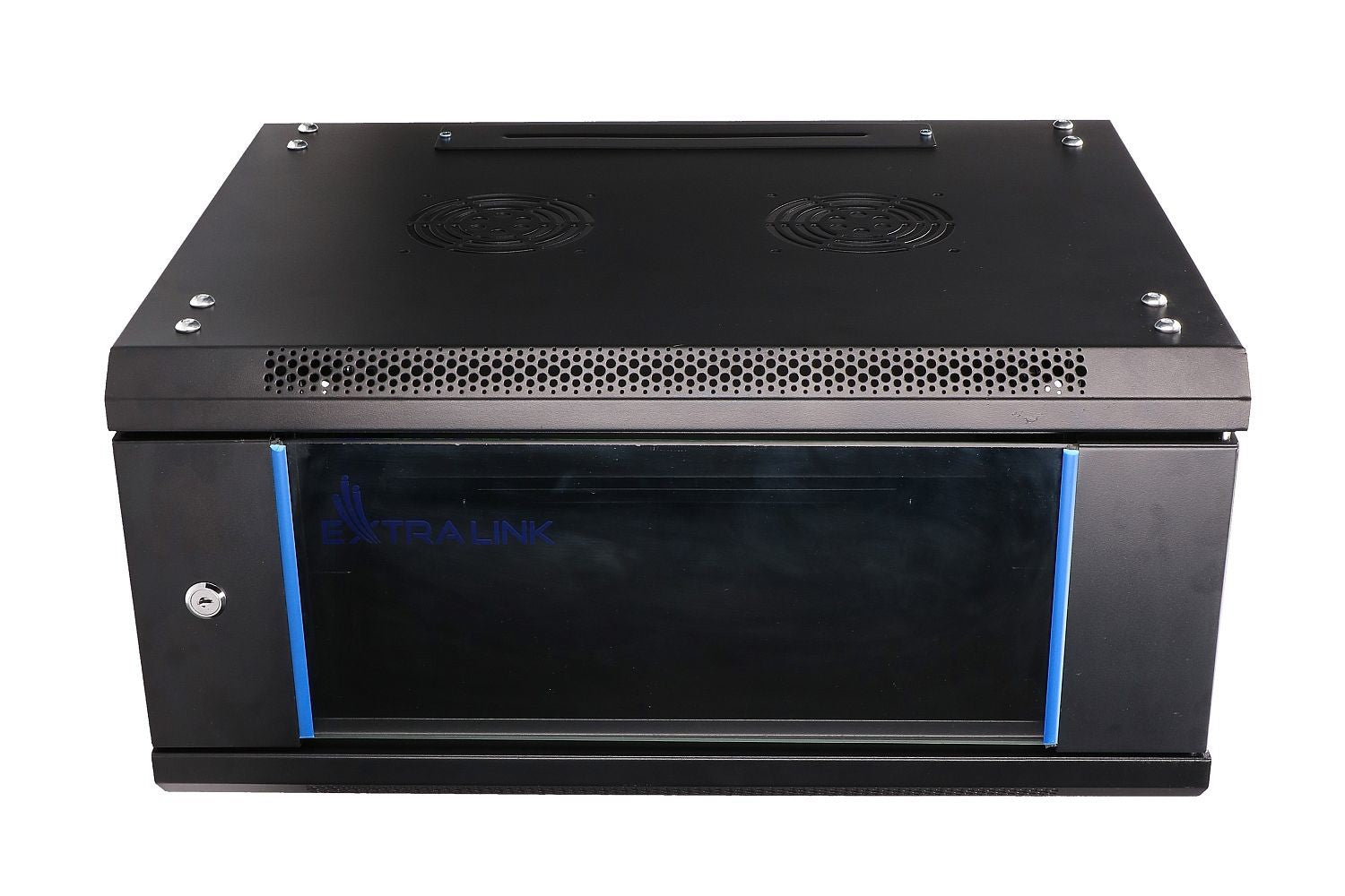 Extralink 4U 600X450 WALL-MOUNTED RACKMOUNT CABINET BLACK Rack monté sur le mur Noir
