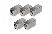 Digitus DN-93901-5 CAT 5e RJ45 Coupleurs Modulaires Plaqué Or Argent 5 Pieces