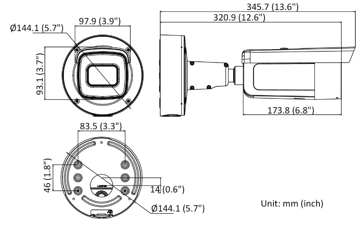 Hikvision DS-2CD2646G2-IZS(2.8-12mm)/C/BLACK 4 MP AcuSense Motorized Varifocal Bullet Network Camera