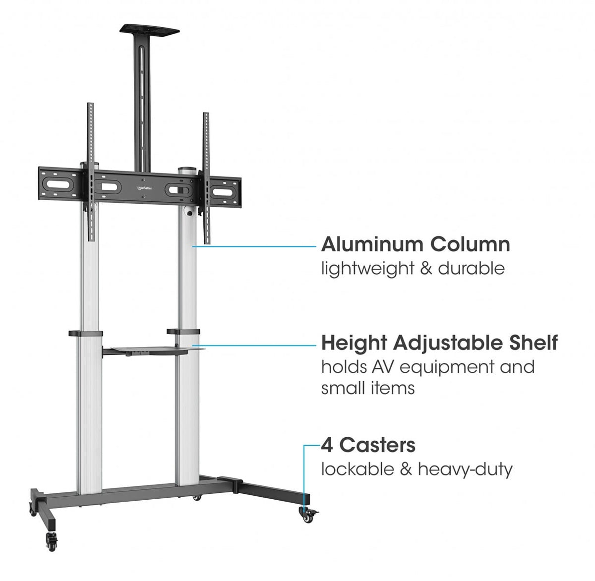 "Manhattan 462563 Support LCD 60-100"" 100 kg"