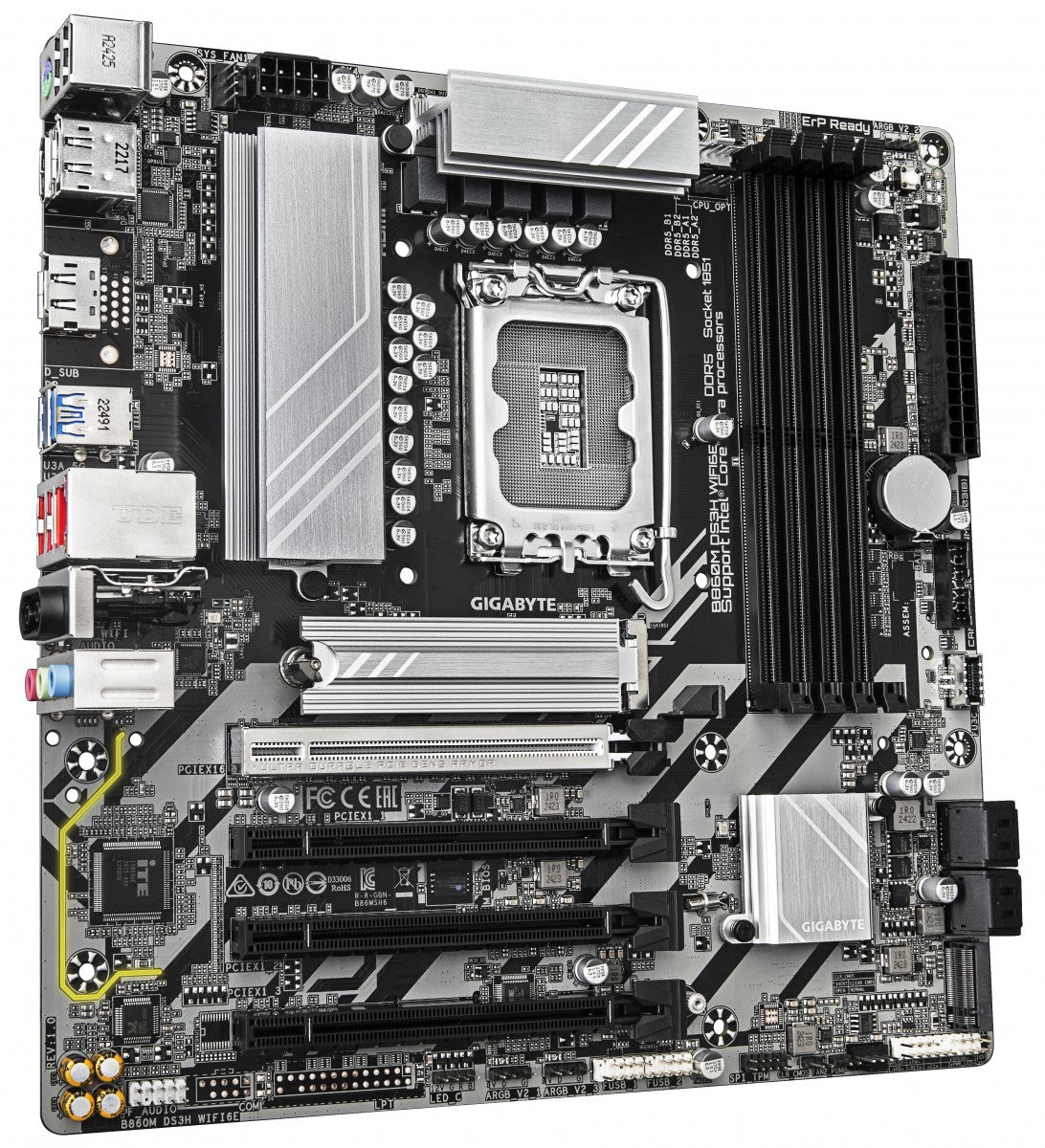 GIGABYTE B860M DS3H WIFI6E carte mere Intel B860 LGA 1851 (Socket V1) micro ATX