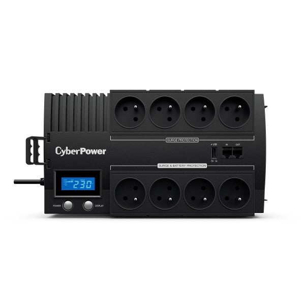 CyberPower BR1200ELCD-FR alimentation d'énergie non interruptible Interactivité de ligne 1,2 kVA 720 W 8 sortie(s) CA